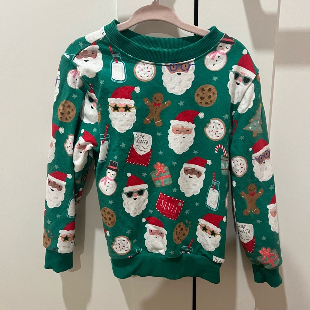 Little Sleepies Cookies for Santa Crewneck Sweater Size 3T